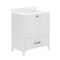 Merrick Lane Argos Single Sink Bathroom Vanity with Undermount Basin, Soft-Close Cabinet, Easy-Glide Drawer, and Carrara Marble Finish Countertop